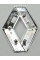 Емблема значок логотип монограма Renault Sandero 2 Рено Сандеро 8200115114 628909891R TRK0571 115 мм*92мм
