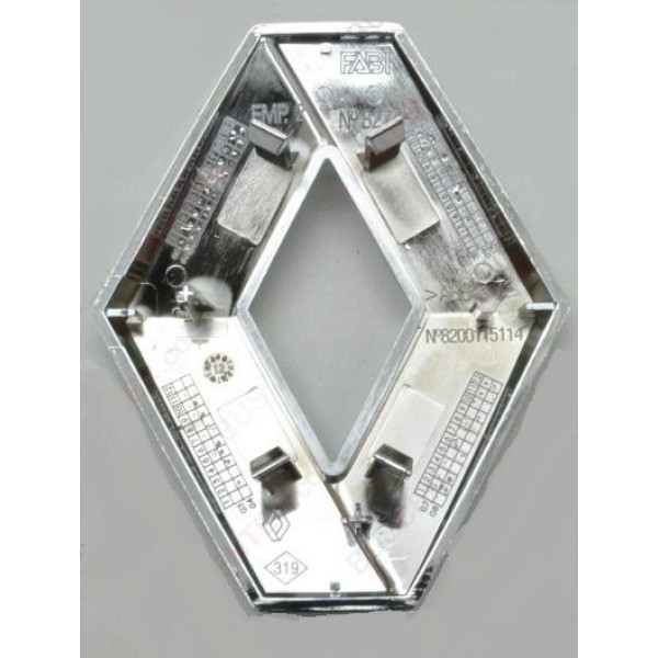 Емблема значок логотип монограма Renault Sandero 2 Рено Сандеро 8200115114 628909891R TRK0571 115 мм*92мм